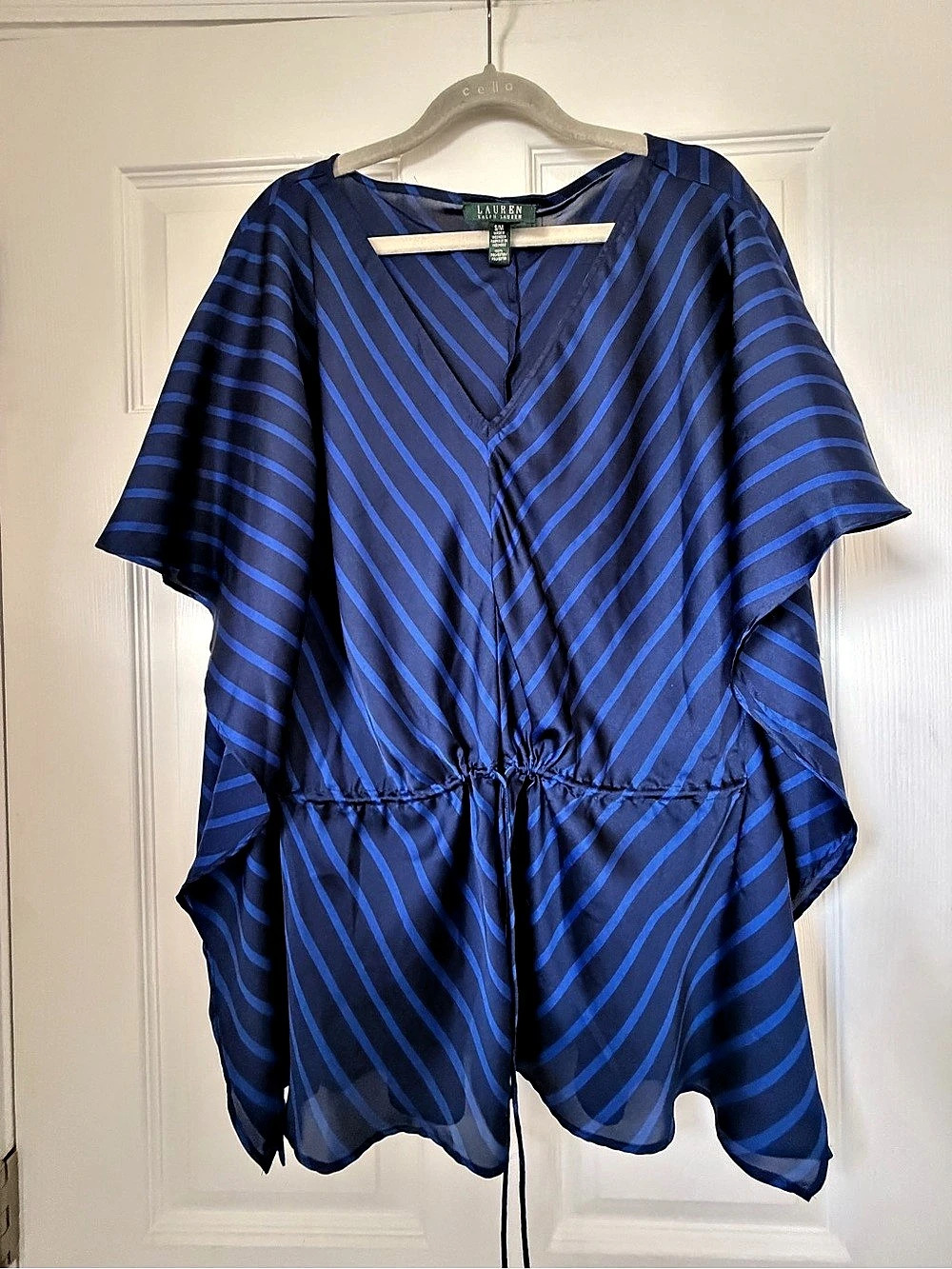 Lauren Ralph Lauren Blue Striped Caftan in Blue Stripes Size Small/Medium